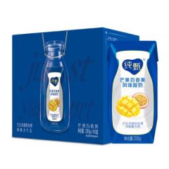 纯甄 常温风味酸牛奶 芒果百香果口味200g*16 生牛乳发酵